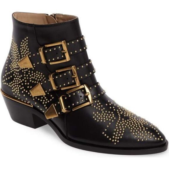 Chloe Susanna leather studded western booties - Picture 6 of 12